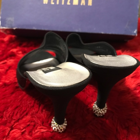 Stuart Weitzman Black jeweled heel Shoes, size 8 - Picture 3 of 10